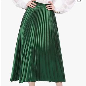 NWT Allegra K Accordion Midi Pleated Skirt - M